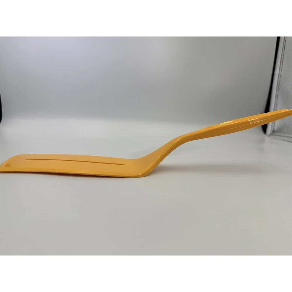 Foley Vintage Yellow Slotted Spatula Turner Kitchen Utensil Plastic 12
